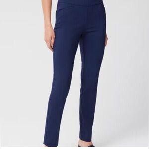 Chico 's Perfect Stretch Josie Navy Pants- Sz 8
